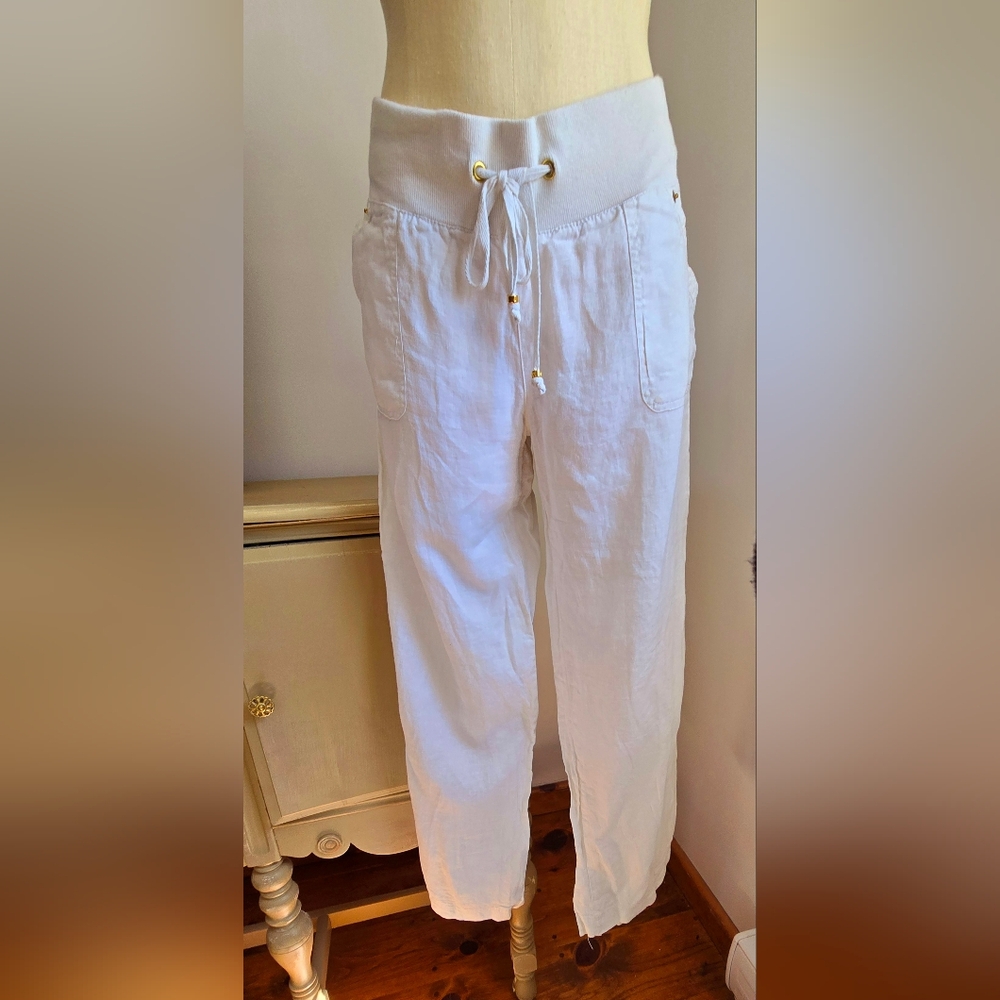 White Linen Pants - Guess Size M